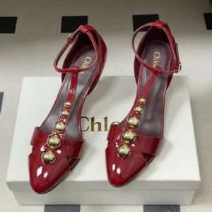 Chloe Women Cleia Heeled Sandal-Red CH26S16QWC602