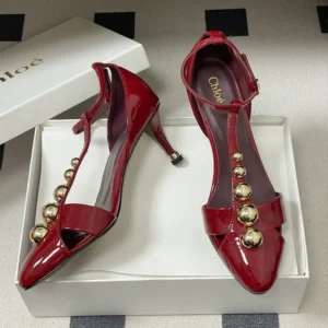 Chloe Women Cleia Heeled Sandal-Red CH26S16QWC602