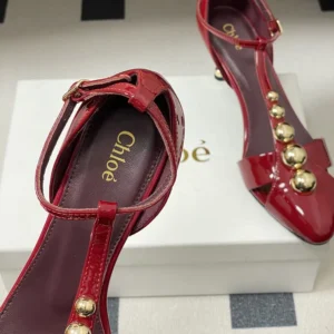 Chloe Women Cleia Heeled Sandal-Red CH26S16QWC602