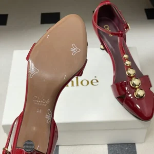 Chloe Women Cleia Heeled Sandal-Red CH26S16QWC602