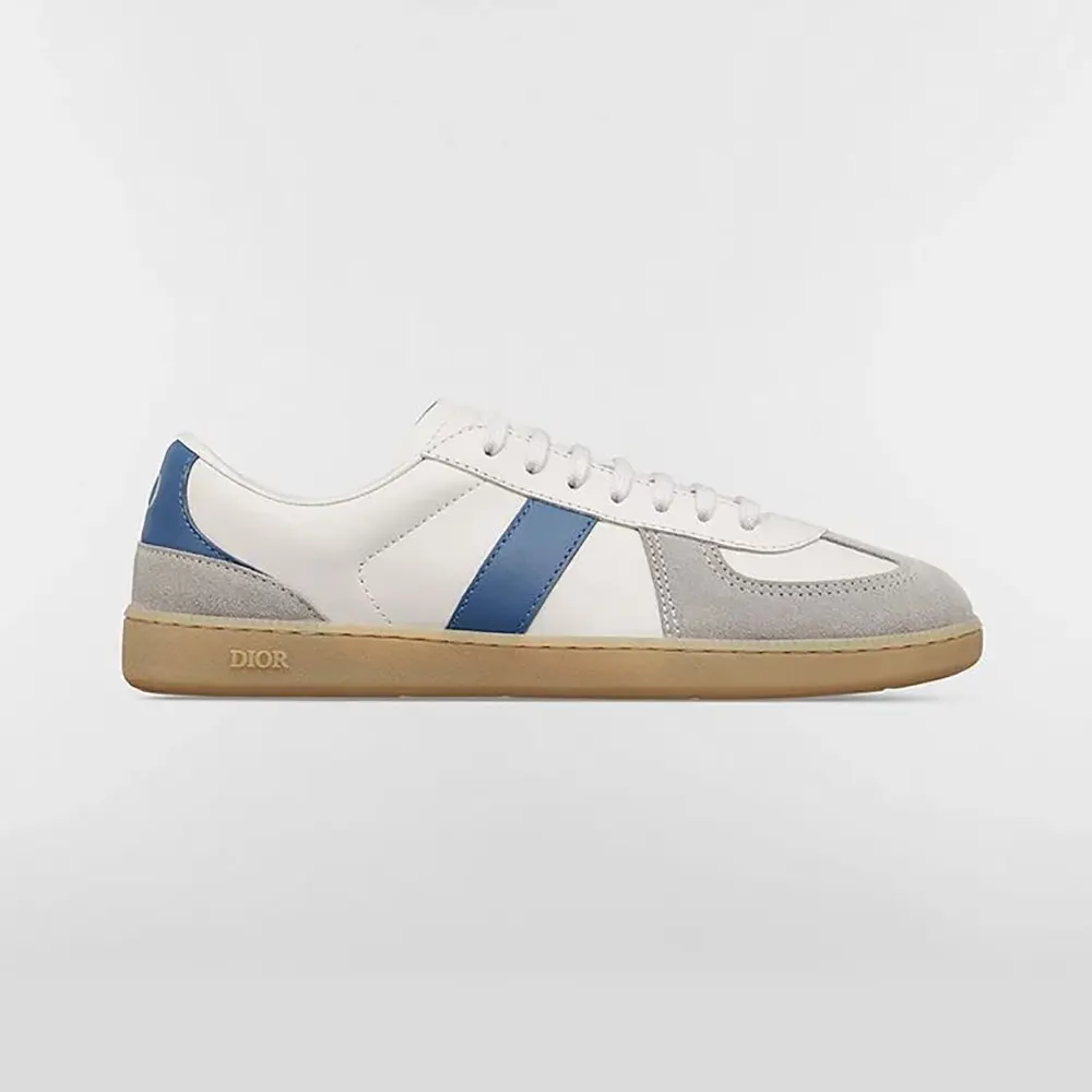 Dior Unisex B01 Matchpoint Sneaker Blue and White Smooth Calfskin with Gray Suede 1 Dior Unisex B01 Matchpoint Sneaker Blue and White Smooth Calfskin with Gray Suede