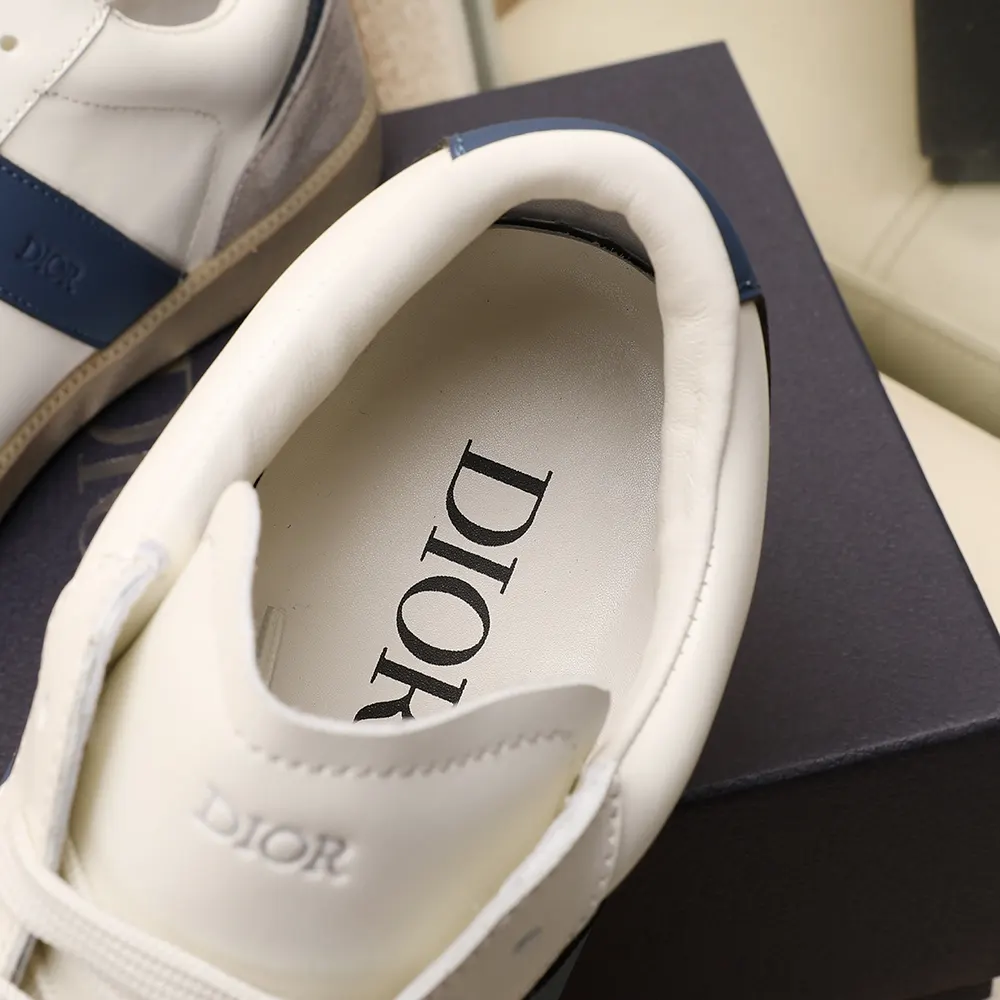 Dior Unisex B01 Matchpoint Sneaker Blue and White Smooth Calfskin with Gray Suede 9 Dior Unisex B01 Matchpoint Sneaker Blue and White Smooth Calfskin with Gray Suede