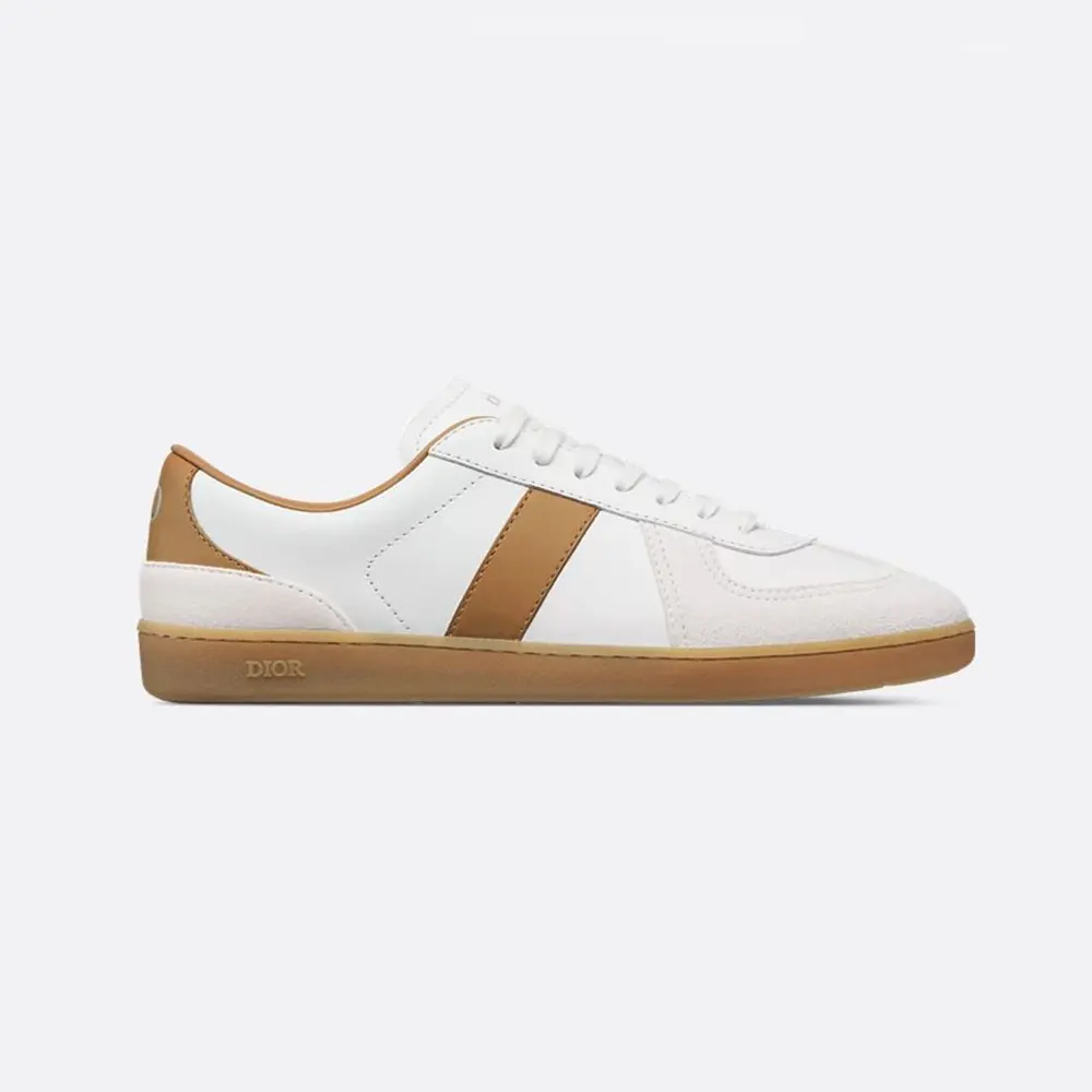 Dior Unisex B01 Matchpoint Sneaker Cognac and White Smooth Calfskin with White Suede 1 Dior Unisex B01 Matchpoint Sneaker Cognac and White Smooth Calfskin with White Suede