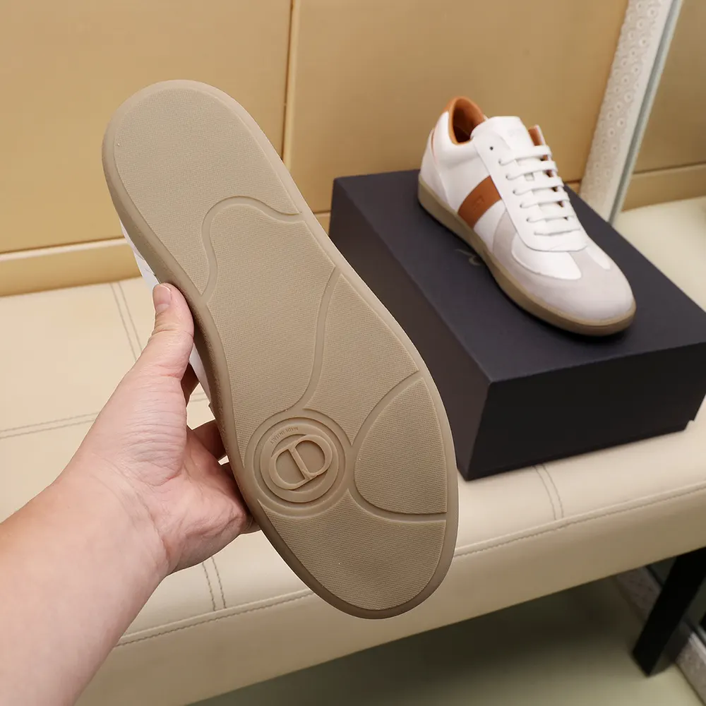 Dior Unisex B01 Matchpoint Sneaker Cognac and White Smooth Calfskin with White Suede 10 Dior Unisex B01 Matchpoint Sneaker Cognac and White Smooth Calfskin with White Suede