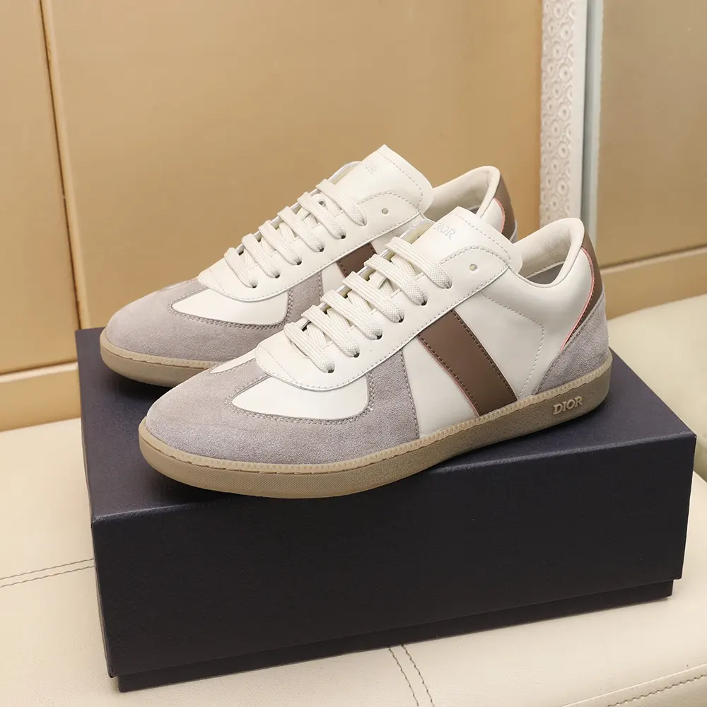 Dior Unisex B01 Matchpoint Sneaker Gray and White Smooth Calfskin with Gray Suede 5 Dior Unisex B01 Matchpoint Sneaker Gray and White Smooth Calfskin with Gray Suede