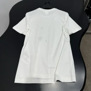 Dior Women Fitted T-Shirt White Cotton Jersey with Green Dior Clover Motif 623T13A4276