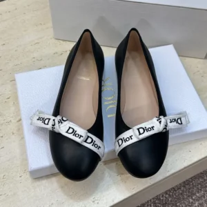 Dior Women J'Adior Ballet Flat Black Lambskin KCF202LAB
