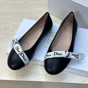 Dior Women J'Adior Ballet Flat Black Lambskin KCF202LAB