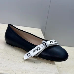 Dior Women J'Adior Ballet Flat Black Lambskin KCF202LAB