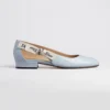 Dior Women J'Adior Ballet Flat Ice Lagoon Patent Calfskin KCF159VNI