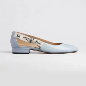 Dior Women J'Adior Ballet Flat Ice Lagoon Patent Calfskin KCF159VNI