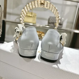 Dior Women J'Adior Ballet Flat Ice Lagoon Patent Calfskin KCF159VNI