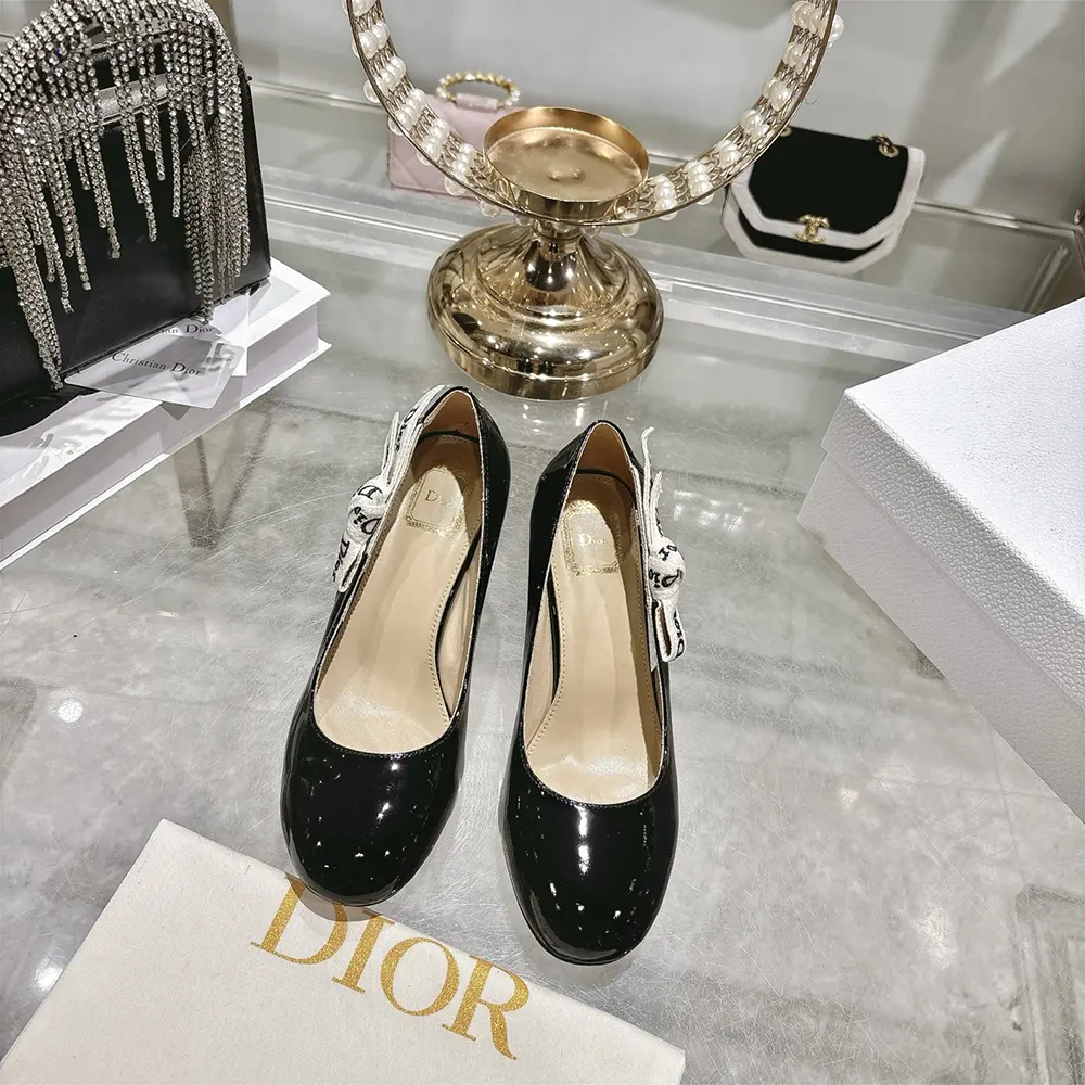 Dior Women J'Adior Pump Black Patent Calfskin KCV515VNI 3 Dior Women J'Adior Pump Black Patent Calfskin KCV515VNI