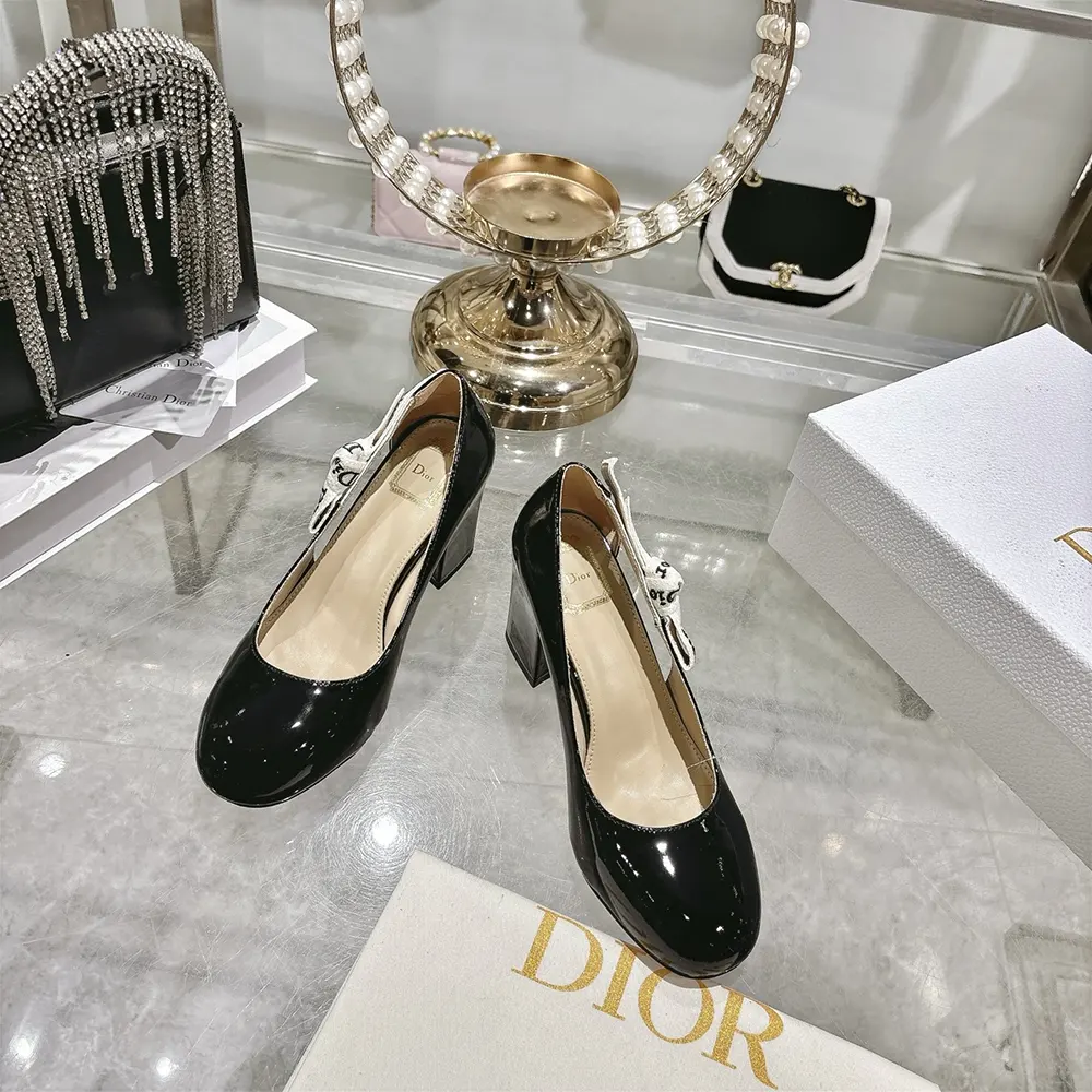 Dior Women J'Adior Pump Black Patent Calfskin KCV515VNI 4 Dior Women J'Adior Pump Black Patent Calfskin KCV515VNI