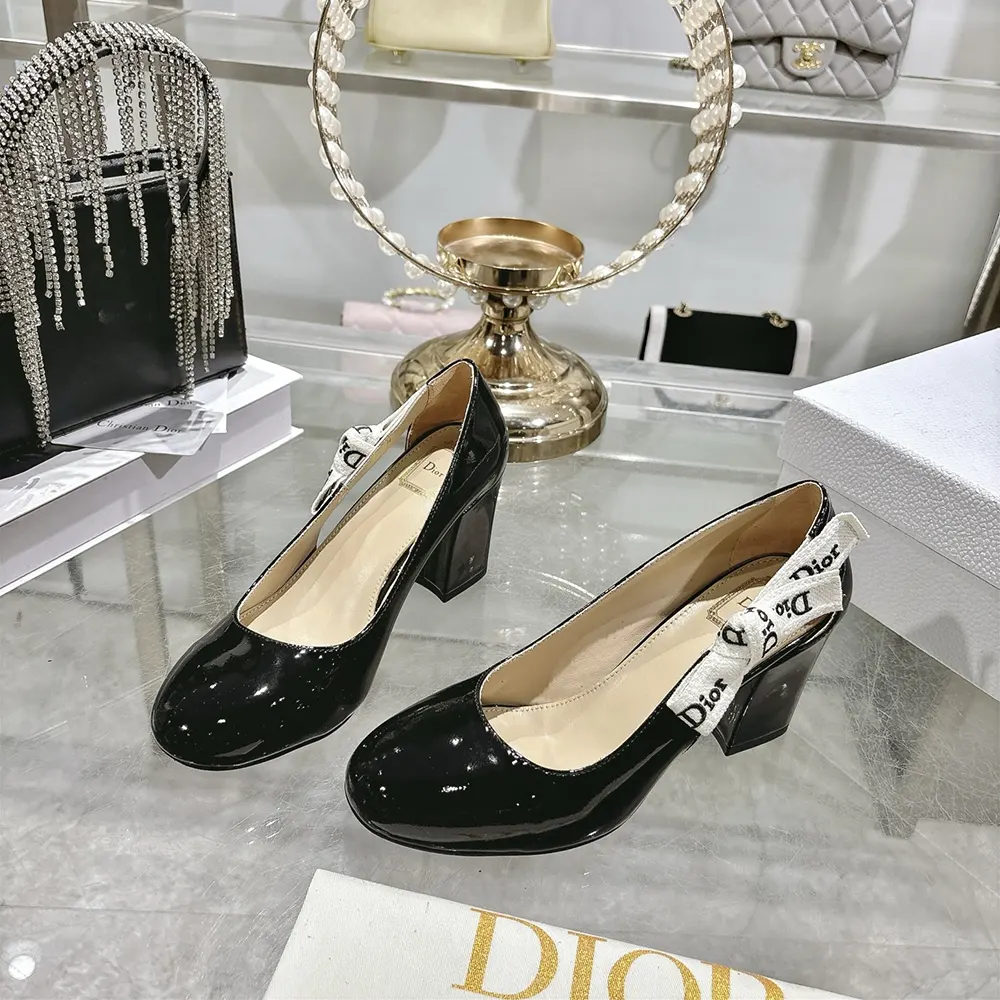Dior Women J'Adior Pump Black Patent Calfskin KCV515VNI 5 Dior Women J'Adior Pump Black Patent Calfskin KCV515VNI