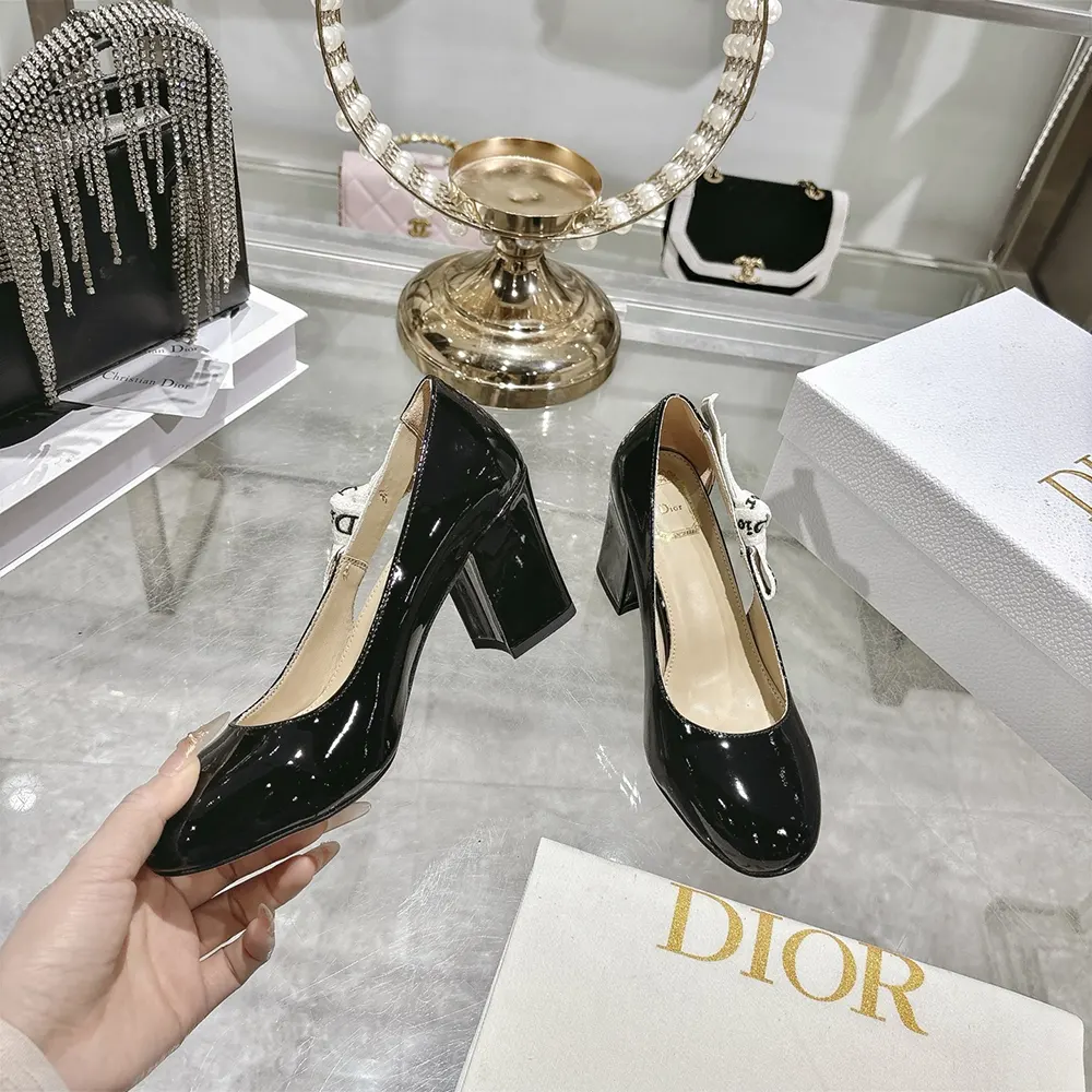 Dior Women J'Adior Pump Black Patent Calfskin KCV515VNI 6 Dior Women J'Adior Pump Black Patent Calfskin KCV515VNI