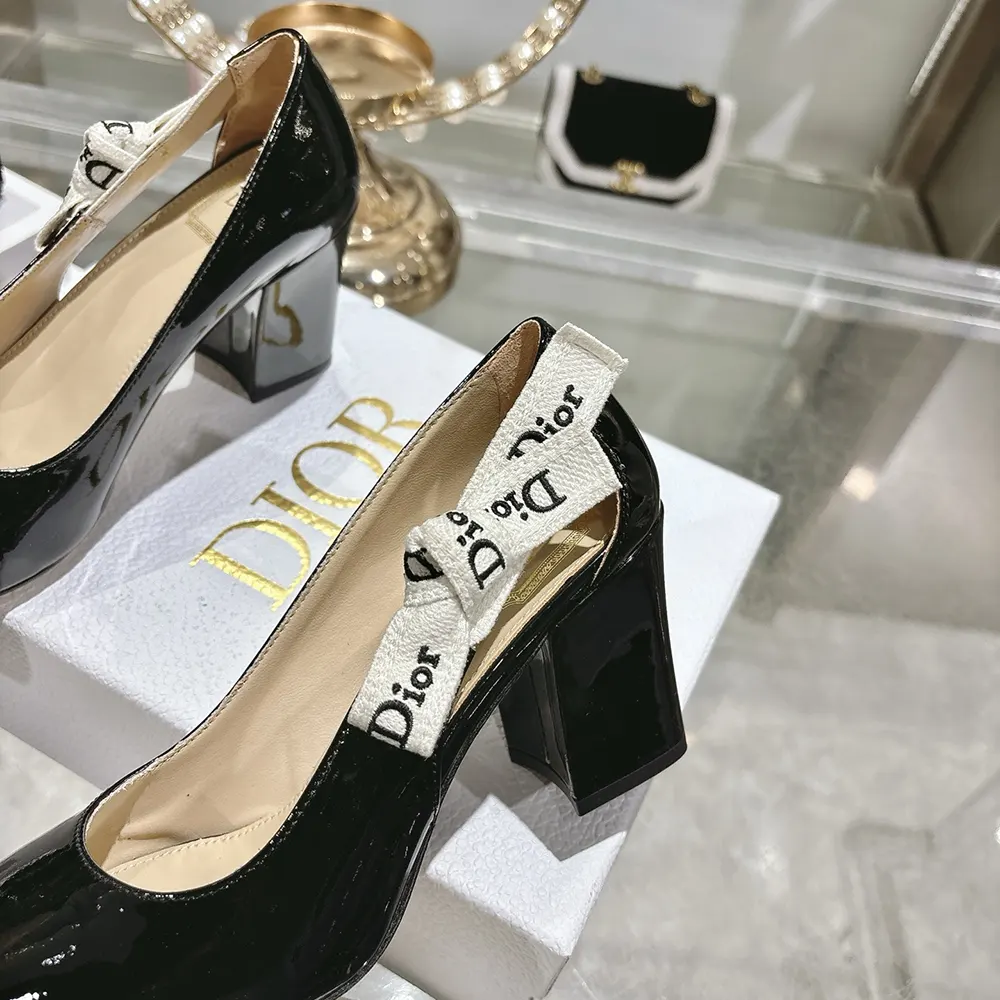 Dior Women J'Adior Pump Black Patent Calfskin KCV515VNI 8 Dior Women J'Adior Pump Black Patent Calfskin KCV515VNI