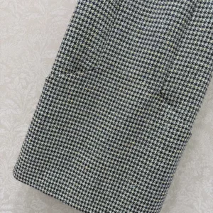 Dior Women Straight Dress Black and White Houndstooth Virgin Wool Blend with Multicolor Sequins