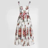Dolce Gabbana D&G Women Flower Bouquet-Print Cotton Dress