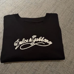 Dolce Gabbana D&G Women Jersey T-Shirt With Embroidery-Black