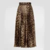 Dolce Gabbana D&G Women Leopard-Print Chiffon Circle Skirt F4CSOTIS1