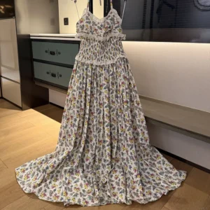 Dolce Gabbana D&G Women Small Floral-Print Poplin Dress