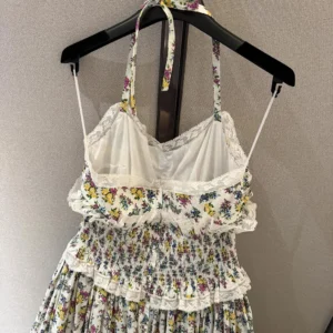 Dolce Gabbana D&G Women Small Floral-Print Poplin Dress