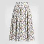 Dolce Gabbana D&G Women Small Floral-Print Poplin Skirt