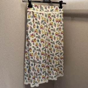 Dolce Gabbana D&G Women Small Floral-Print Poplin Skirt