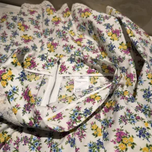 Dolce Gabbana D&G Women Small Floral-Print Poplin Skirt