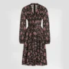 Dolce Gabbana D&G Women Small Flower Bouquets-print Chiffon Dress