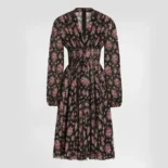 Dolce Gabbana D&G Women Small Flower Bouquets-print Chiffon Dress