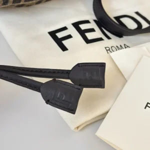 Fendi Women Brown Ff Jacquard Fabric Backpack 8BZ057AV