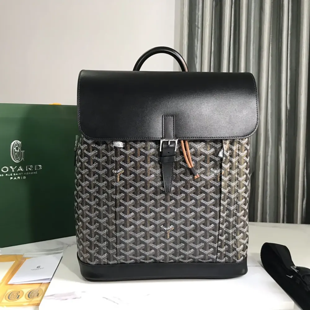 Goyard Unisex Alpin MM Backpack-Black ALPIN2MMLTY01CL01P