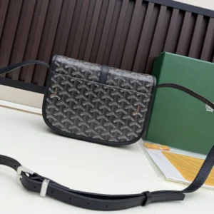 Goyard Unisex Belvedere Mm Bag-Black BELVE3MMLTY01CG01P