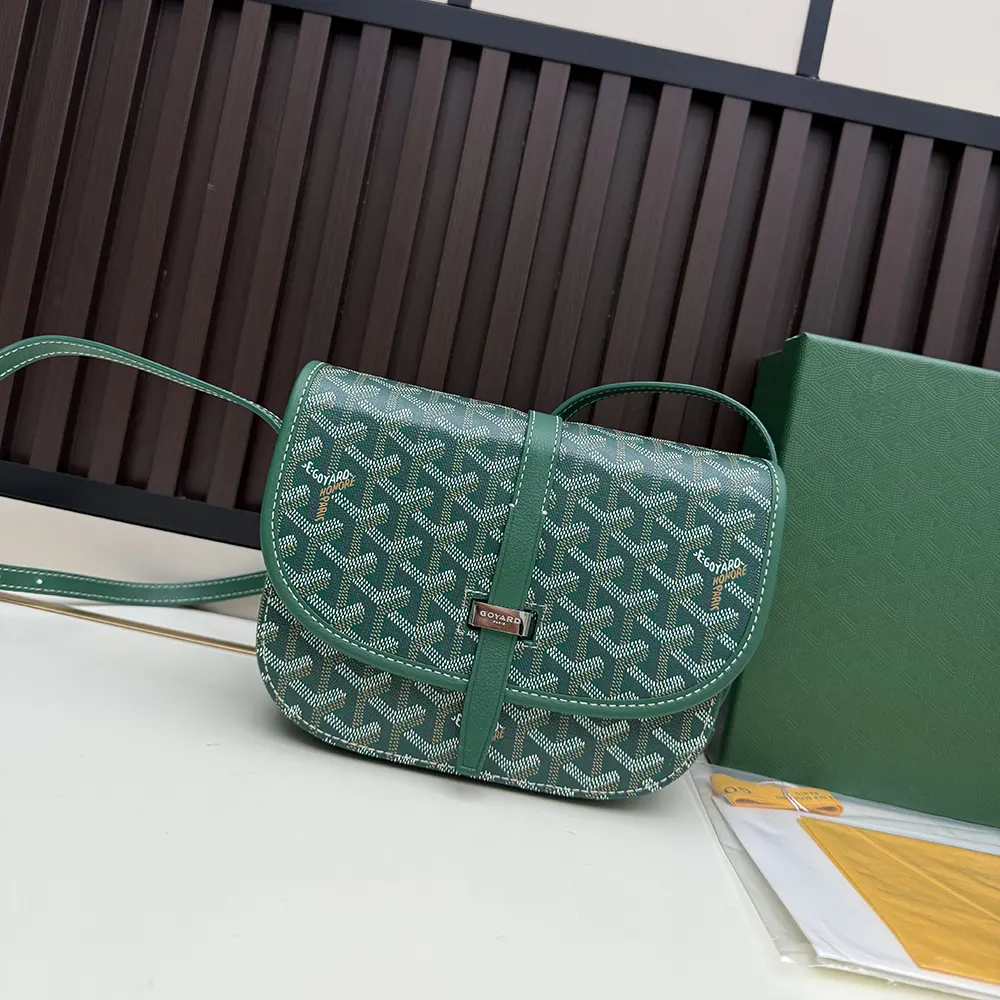 Goyard Unisex Belvedere Mm Bag-Green BELVE3MMLTY09CG09P