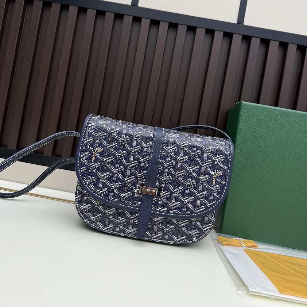 Goyard Unisex Belvedere Mm Bag-Navy BELVE3MMLTY12CG12P