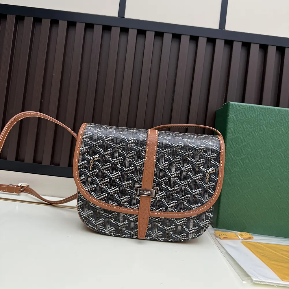 Goyard Unisex Belvedere Mm Bag-Tan BELVE3MMLTY01CG03P