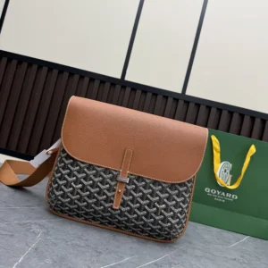 Goyard Unisex Coursier Messenger Bag-Tan COURSIMMLTY01CL03P