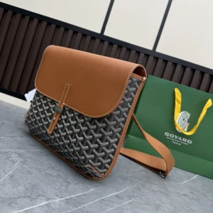 Goyard Unisex Coursier Messenger Bag-Tan COURSIMMLTY01CL03P
