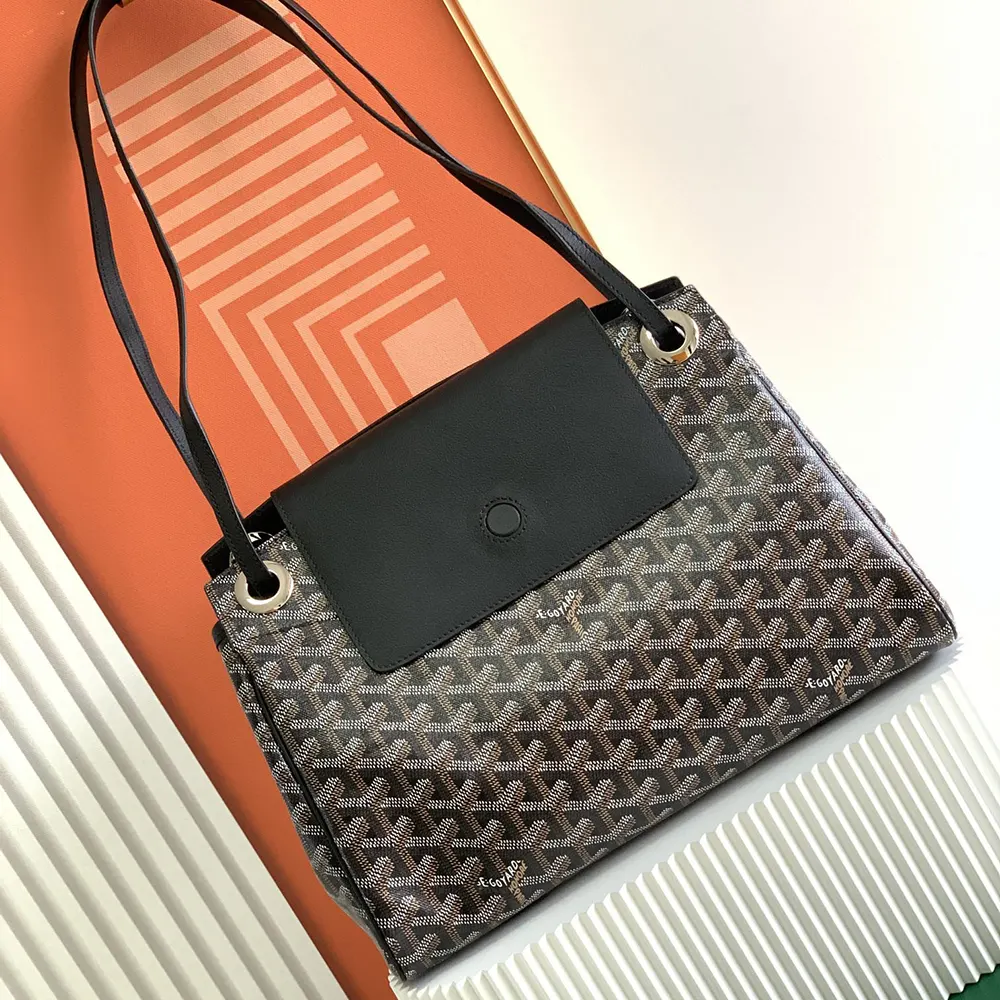 Goyard Unisex Rouette Souple Bag-Black ROUETTPMLTY01CL01P