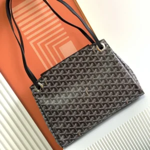 Goyard Unisex Rouette Souple Bag-Black ROUETTPMLTY01CL01P
