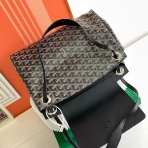 Goyard Unisex Rouette Souple Bag-Black ROUETTPMLTY01CL01P
