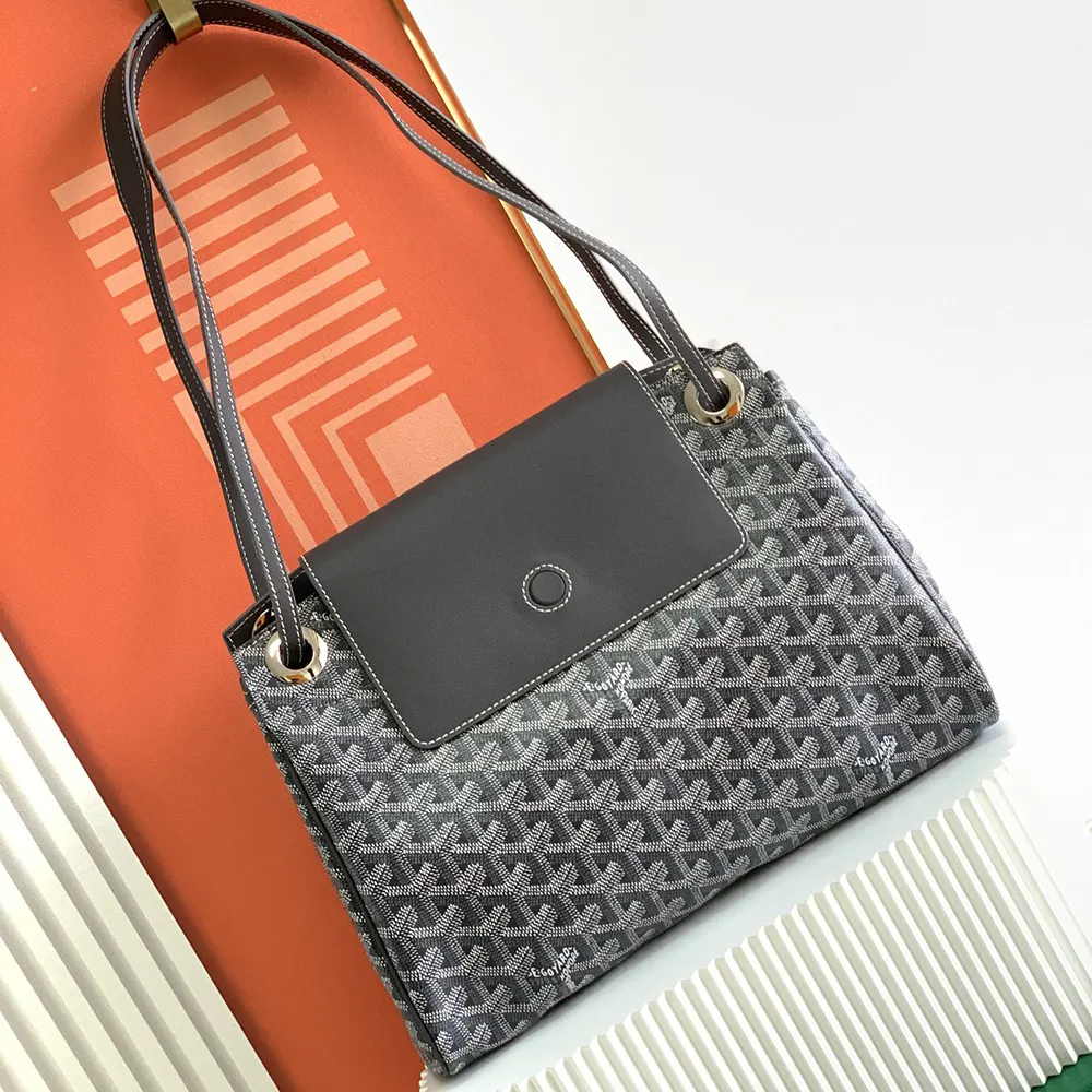 Goyard Unisex Rouette Souple Bag-Grey ROUETTPMLTY51CL51P