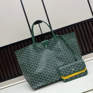 Goyard Unisex Saint Louis Gm Bag-Green STLCROGMLTY09CL09P