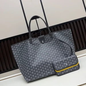 Goyard Unisex Saint Louis Gm Bag-Grey STLCROGMLTY51CL51P