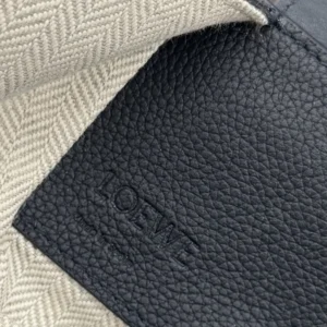 Loewe Unisex Compact Hammock Bag in Soft Grained Calfskin-Deep Navy