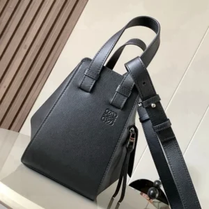 Loewe Unisex Compact Hammock Bag in in Classic Calfskin-Black