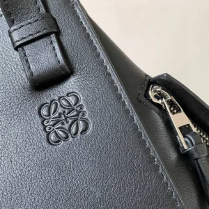 Loewe Unisex Compact Hammock Bag in in Classic Calfskin-Black