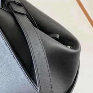 Loewe Unisex Compact Hammock Bag in in Classic Calfskin-Black